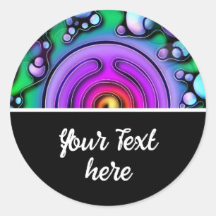 Ways Of Life - Neurographic Art Pattern 2 Classic Round Sticker