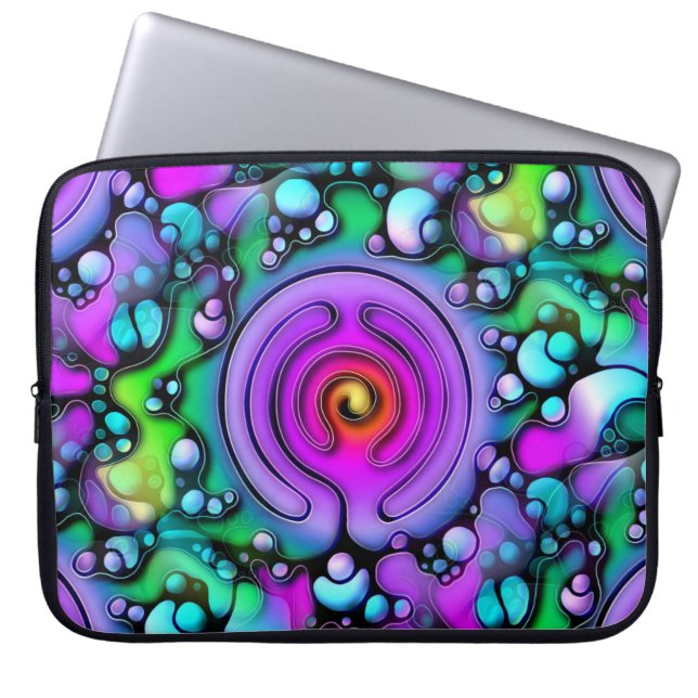 Ways Of Life - Neurographic Art Pattern 2 Laptop Sleeve (Front)