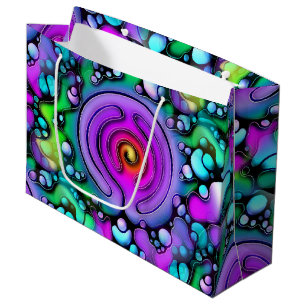 Ways Of Life - Neurographic Art Pattern 2 Large Gift Bag