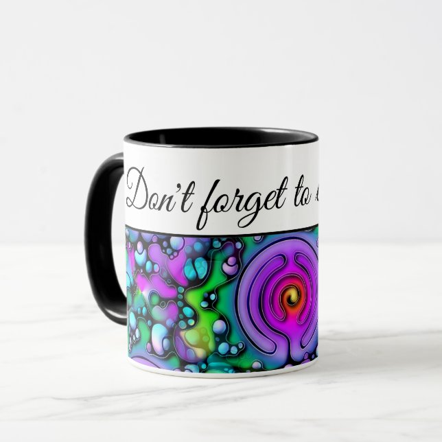 Ways Of Life - Neurographic Art Pattern 2 Mug (Front Left)