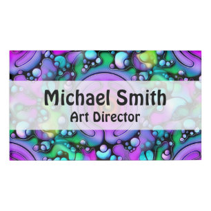 Ways Of Life - Neurographic Art Pattern 2 Name Tag