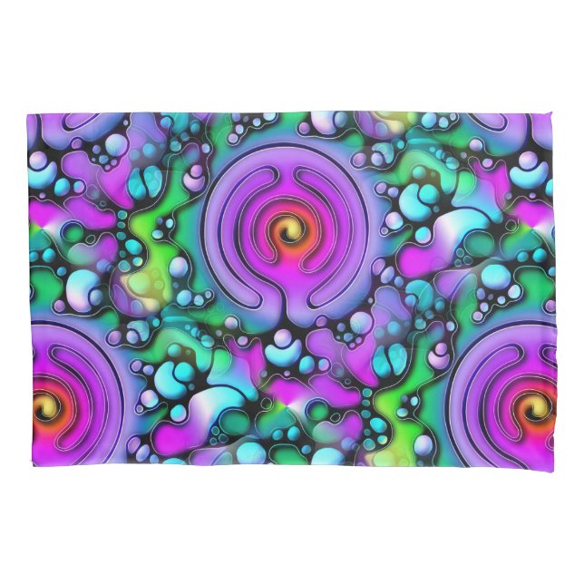 Ways Of Life - Neurographic Art Pattern 2 Pillowcase (Front)