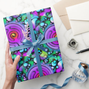 Ways Of Life - Neurographic Art Pattern 2 Wrapping Paper