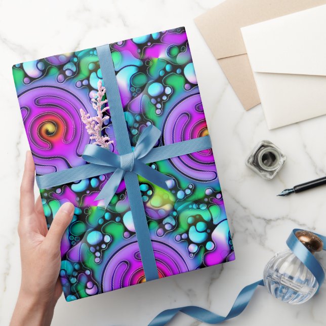 Ways Of Life - Neurographic Art Pattern 2 Wrapping Paper (Gifting)
