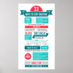 ways to stay creative poster
