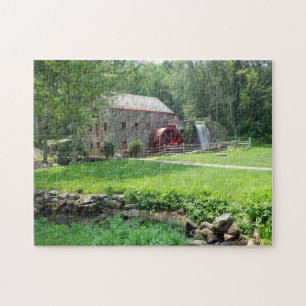 Wayside Grist Mill Sudbury MA Jigsaw Puzzle