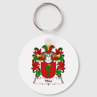 Waz Family Crest Key Ring
