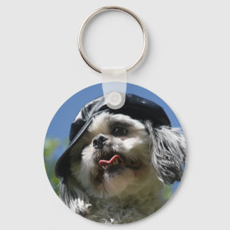 waz up dog key ring