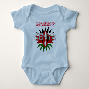 Wazzup Colourful Baby Kids Kenya Flag Bodysuit
