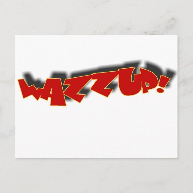 WAZZUP POSTCARD (Front)
