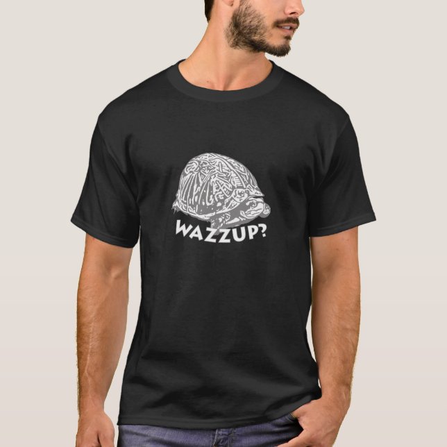 Wazzup - Turtle Men's Basic Dark T-Shirt (Front)