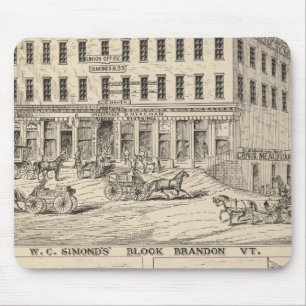WC Simond's' Block in Brandon Mouse Pad
