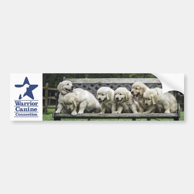 WCC Holly's Half Dozen bench bumper sticker (Front)