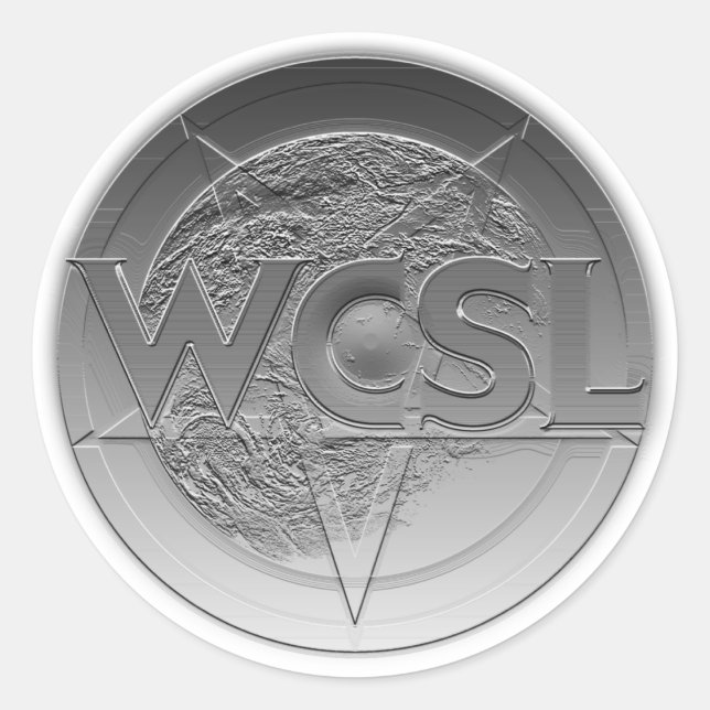 WCSL logo medallion stickers (Front)