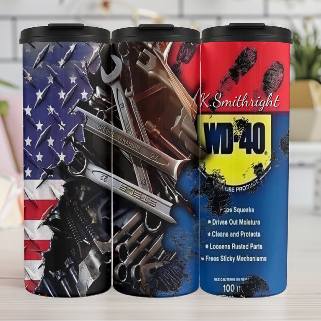 WD-40 Tools American Flag Thermal Tumbler (Creator Uploaded)