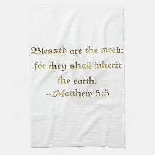 WDJS: Blessed Are the Meek Tea Towel