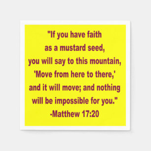 WDJS: Faith as a Mustard Seed Napkin