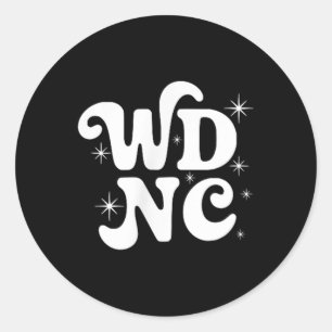 Wdnc We Do Not Care Club Gift Women Menopause Hot Classic Round Sticker