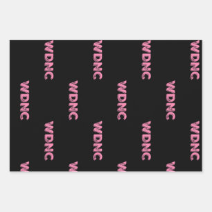 WDNC We Do Not Care Wrapping Paper Sheet