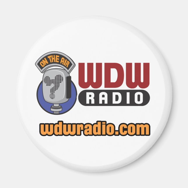 WDW Radio Logo Gear Magnet (Front)
