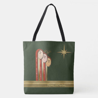 We 3 Kings - Art Deco Christmas Personalised Tote Bag