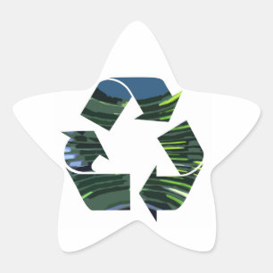 We adore Recycle Champion nvn236 Green Environment Star Sticker
