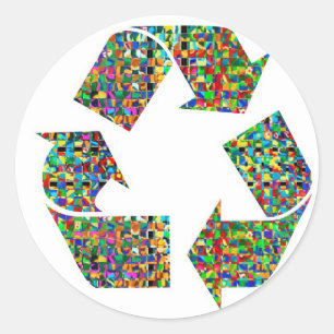 We adore Recycle Champions Classic Round Sticker