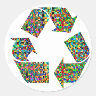 We adore Recycle Champions Classic Round Sticker
