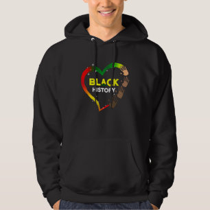 We All Have The Same Heart Women Kids Black Histor Hoodie