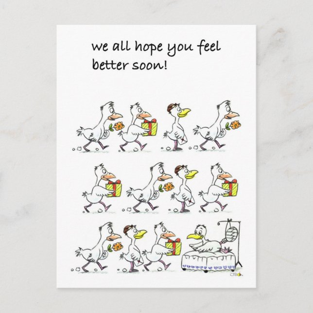 We all hope you feel better soon! postcard (Front)
