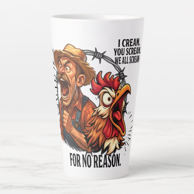 We all scream for no reason -  latte mug (Front)
