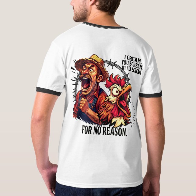 We all scream for no reason -  T-Shirt (Back Full)
