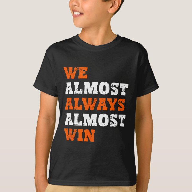 We Almost Always Almost Win Tee Co. Retro Football (Front)
