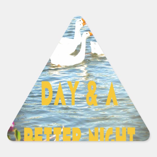 We always leave our customers happy & satisfied. triangle sticker (Front)