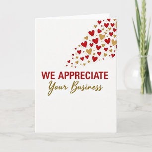 We Appreciate Your Business Card