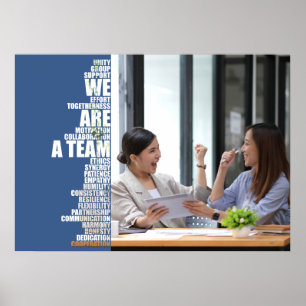 WE ARE A TEAM Inspirational Wall Art for Offices