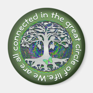 We are all connected in the great circle of life magnet