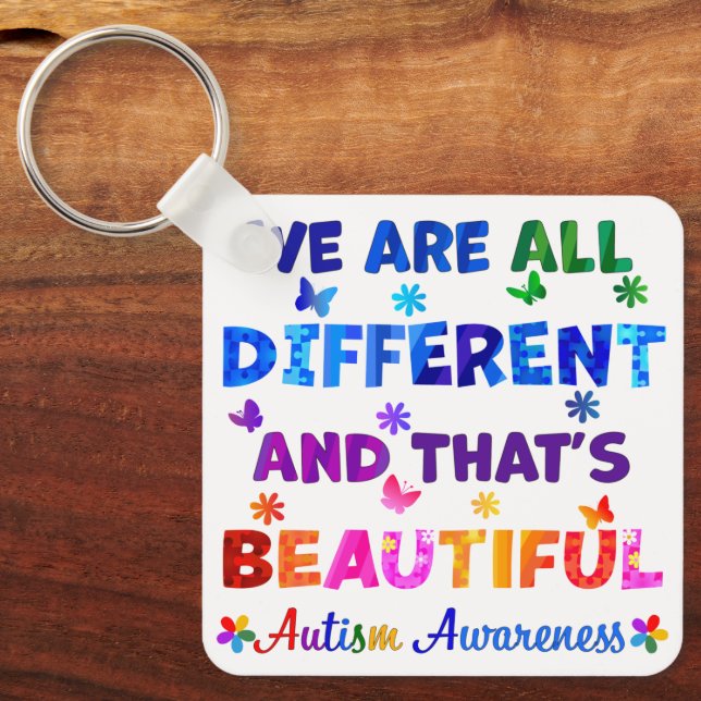 We Are All DIFFERENT Key Ring (Front)