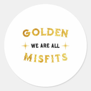 We Are All Golden Misfits Vegas Hockey Classic Round Sticker