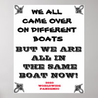 WE ARE ALL IN THE SAME BOAT PANDEMIC
