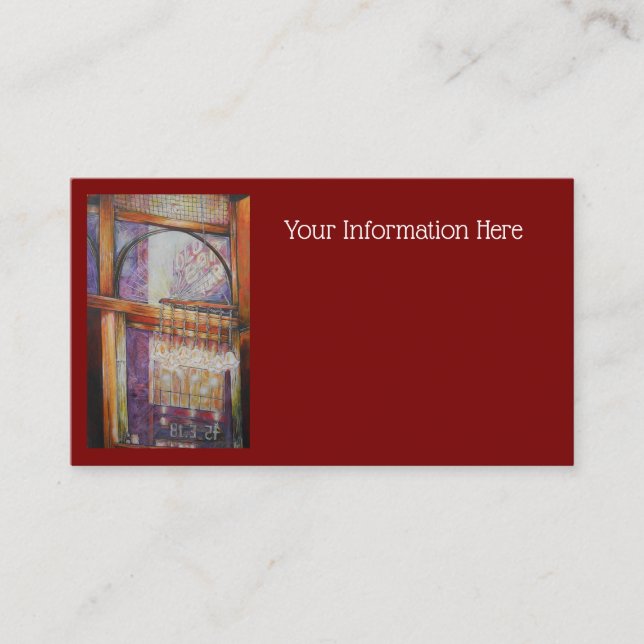 We Are All Moths Flying Around the Same Light. Business Card (Front)