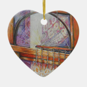 We Are All Moths Flying Around the Same Light. Ceramic Tree Decoration