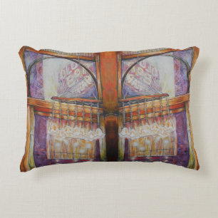 We Are All Moths Flying Around the Same Light. Decorative Cushion