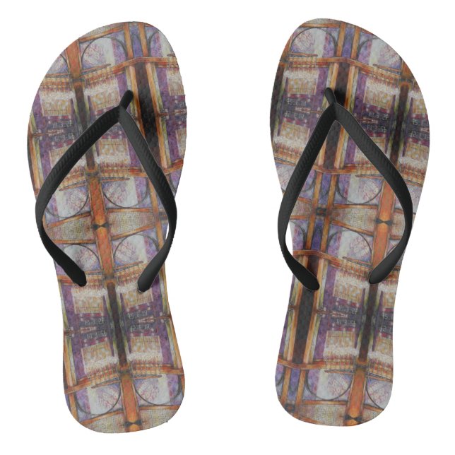 We Are All Moths Flying Around the Same Light. Jandals (Footbed)