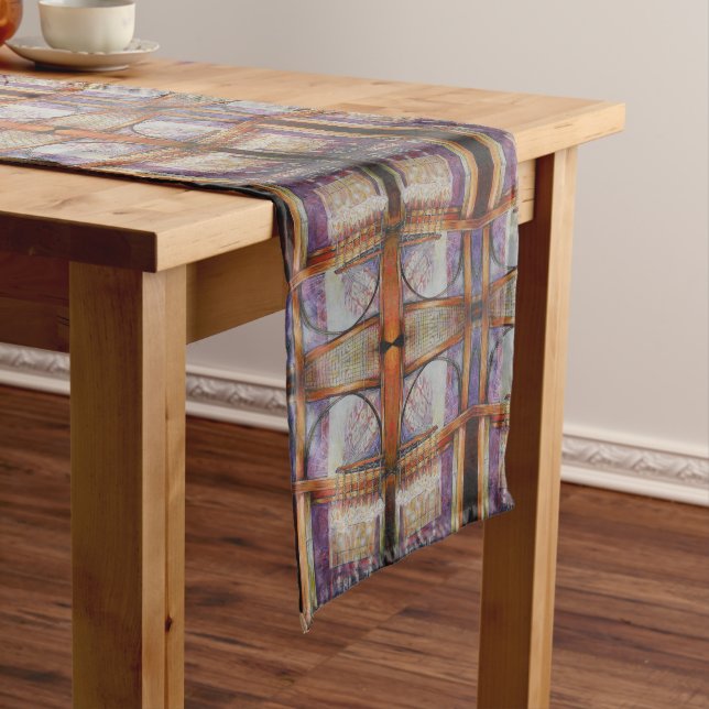 We Are All Moths Flying Around the Same Light. Long Table Runner (In Situ)