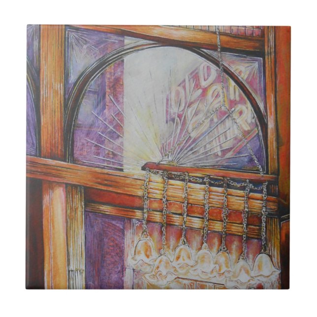 We Are All Moths Flying Around the Same Light. Tile (Front)