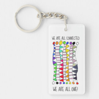 We Are All One Diversity Celebration Key Ring