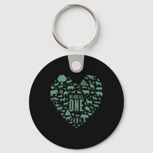 We Are All One Glol Warming Awareness Earth Day Key Ring