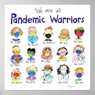 We Are All Pandemic Warriors Poster