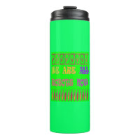 We are all Robots colour green with message words